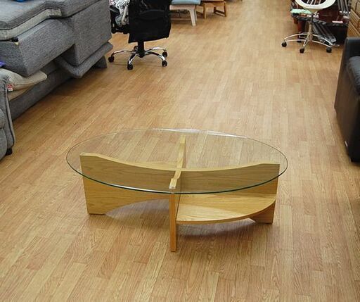 センターテーブル ノーチェ BF6900 幅105×奥行60×高さ36㎝ ガラステーブル