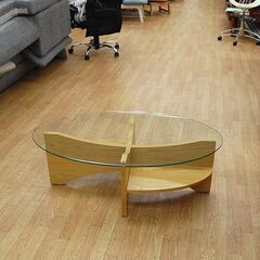 センターテーブル ノーチェ BF6900 幅105×奥行60×高さ36㎝ ガラステーブル