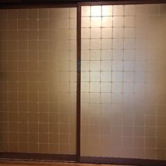☆☆お取引は終了いたしました☆☆　室内用　木製引き戸２枚組
