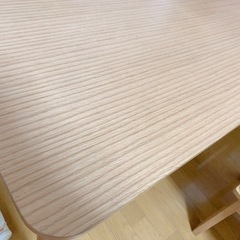 年末引取3000円　セット　ニトリ　数量：1ダイニングテーブル(ニュープリマス150NA) 数量：2回転式ダイニングチェア(サザナミLBR)の画像