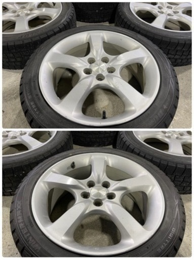 SUBARU スバル BP5 BL5 レガシィ 純正17インチアルミ+ DUNLOP WINTER MAXX WM01 215/45R