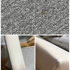 白 ロングソファ L字の画像