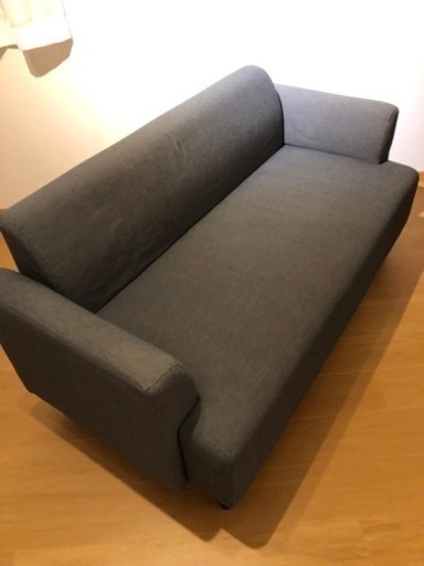 IKEA 2人がけソファ　グレー