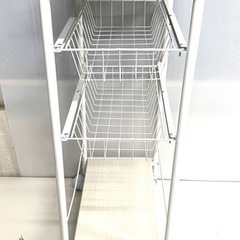 すき間　キッチンワゴン　幅300mm