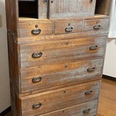 伝統工芸、超アンティーク　レトロな　桐のタンス