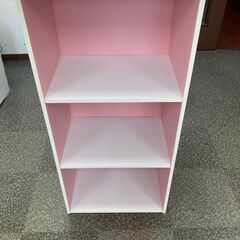 収納カラーボックス　ピンク　コーナン