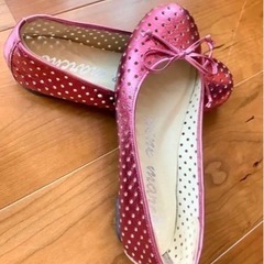 試着のみ　本革 22cm  発表会　クリスマス　バレエシューズ
