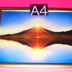 ★ダブルダイヤモンド富士　A４判壁掛け用フォトフレーム入り＆２L...
