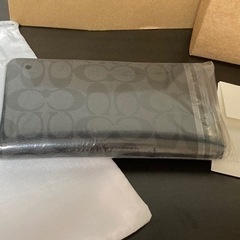 コーチ　財布　未使用シグネチャーブラック　