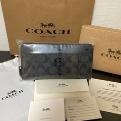 コーチ　財布　未使用シグネチャーブラック　
