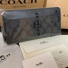 コーチ　財布　未使用シグネチャーブラック　