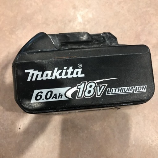 【中古】マキタ 18V 6.0ah 蓄電池 BL1860B