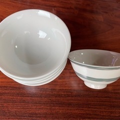 御飯椀② ※陶器（直径11cm.高さ6cm）5枚