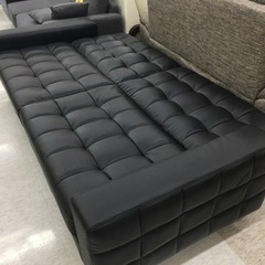 オシャレなソファーベッド　ブラック　の画像