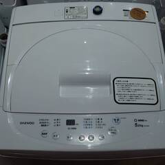 DAEWOO／大宇　全自動洗濯機　5.0kg　2018年製　DW-S50AW　リサイクルショップ札幌　買取本舗　西野店の画像