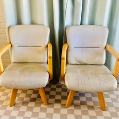【０円】ニトリ回転椅子×２脚セット・ダイニングチェア 