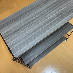 木製 棚板 3段 ウッドシェルフ スチールシェルフ スチールラック 