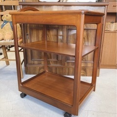 木製キッチンワゴン　キャスター付　w40 l60 h75