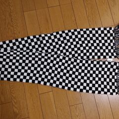 チェック柄マフラー