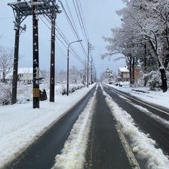 上越市内除雪します。