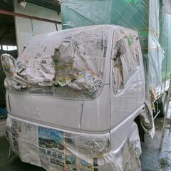 2t車キャビン塗装