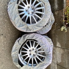 お話中　スタッドレスタイヤ　直接渡し