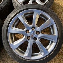 スタッドレスタイヤ　225/45R18  クラウン純正アルミの画像
