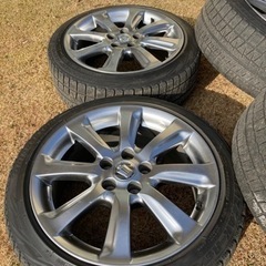 スタッドレスタイヤ　225/45R18  クラウン純正アルミの画像