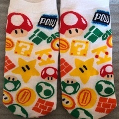 USJスーパーニンテンドーワールド限定　マリオ靴下