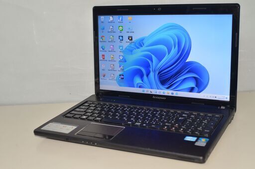 中古ノートパソコン 最新Windows11+office Lenovo G570 core i5-2410M/メモリ4GB/HDD750GB/15.6インチ/DVDマルチ/HDMI/無線/便利なソフト