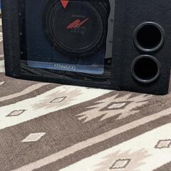 決まりました。KENWOODウーハー　ALPINEアンプセット