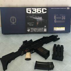 ★東京マルイ H＆K G36C　ビームサイト＆多弾マガジン5本と伸縮ストック付★電動ガン