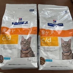 ヒルズキャットフード　尿ケアc/d フィッシュ　2kg×2袋の画像