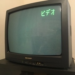 シャープ　ブラウン管テレビ　テレビ台セット　無料の画像