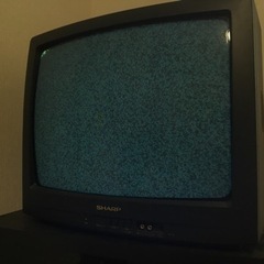シャープ　ブラウン管テレビ　テレビ台セット　無料の画像