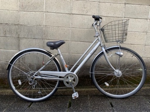 【整備済自転車】マルキン製　27インチ　6段変速　LEDオートライト付　シティサイクル　若林自転車　膳所店SALE❗️