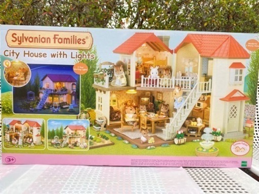 新品　シルバニアファミリー　city house with light