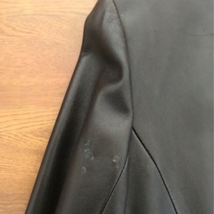 レディス　シープレザー　ノーカラージャケットの画像