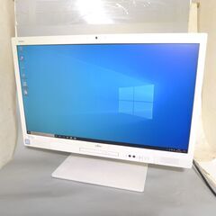 大容量HDD-1TB 一体型パソコン 23.8型ワイド 中古美品 富士通 K557/R 第6世代 Core i5 8GB DVD 無線 Bluetooth カメラ Win10 Office 