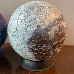 3Dパズル(球体パズル) 地球と月セットでの画像