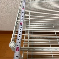 収納ラック　ホワイトの画像