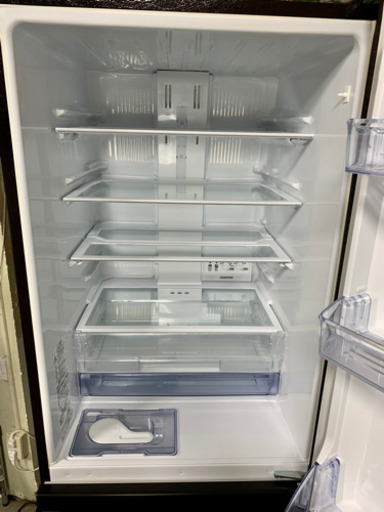 札幌市内配送無料 美品 17年製 三菱 3ドア冷蔵庫 365L スリムタイプ ブラウン系 MR-CX37C-BR