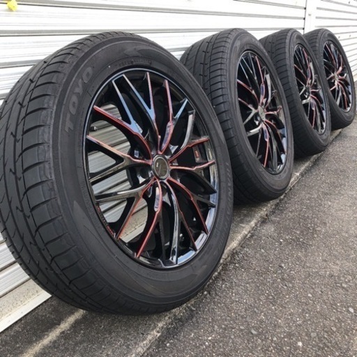 LEONISホイール 215/55-17タイヤ付き　エスティマ等に