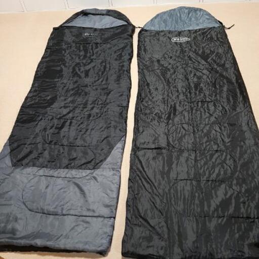 寝袋シュラフ2点セット専用袋付き