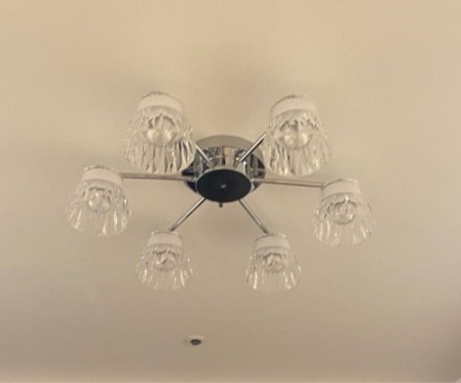 【元値20万円です】【調光可能】【リモコン付き】【新品】シャンデリア　電気　照明　ライト　クリスタル