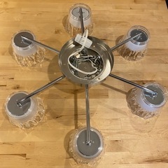 【元値20万円です】【調光可能】【リモコン付き】【新品】シャンデリア　電気　照明　ライト　クリスタルの画像