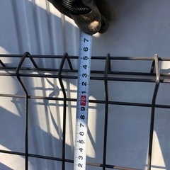メッシュフェンス黒 2m×75cm 10枚 訳ありの画像