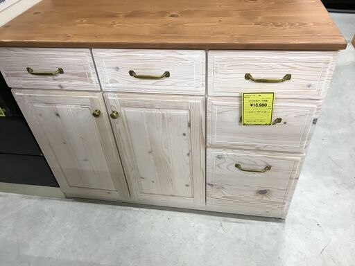 キッチンカウンター ニトリ 木目調 幅115×奥行47×高さ83cm ※クリーニング済み