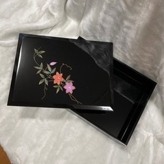 特選漆器　黒　箱の画像