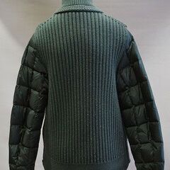 【苫小牧バナナ】MONCLER/モンクレール MAGLIONE TRICOT CARDIGAN 420919403300 97529 トリコットカーディガン サイズ1 S モンクレ カーキ♪の画像